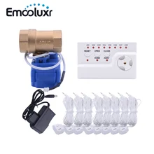 Ukrain Russia Water Overflow Detection System Electronic Water Leak Alert Device Home Security System w Warning Voice (DN25*1)