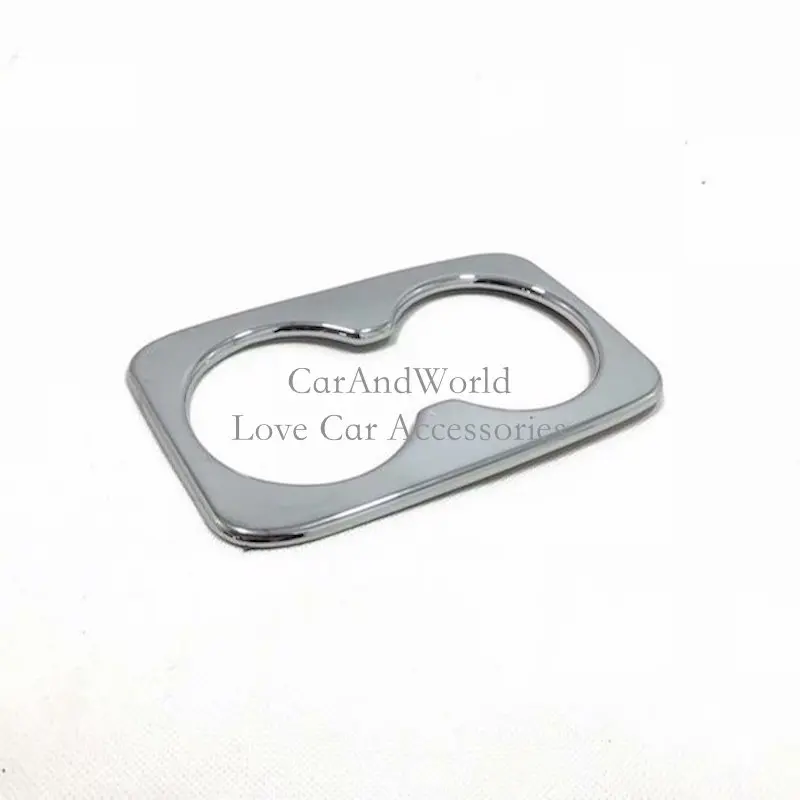 

For Jeep Grand Cherokee 2017 2018 Interior Rear Row Seat Armrest Water Cup Cover Trim ABS Chrome Sticker Car-Styling Accessories