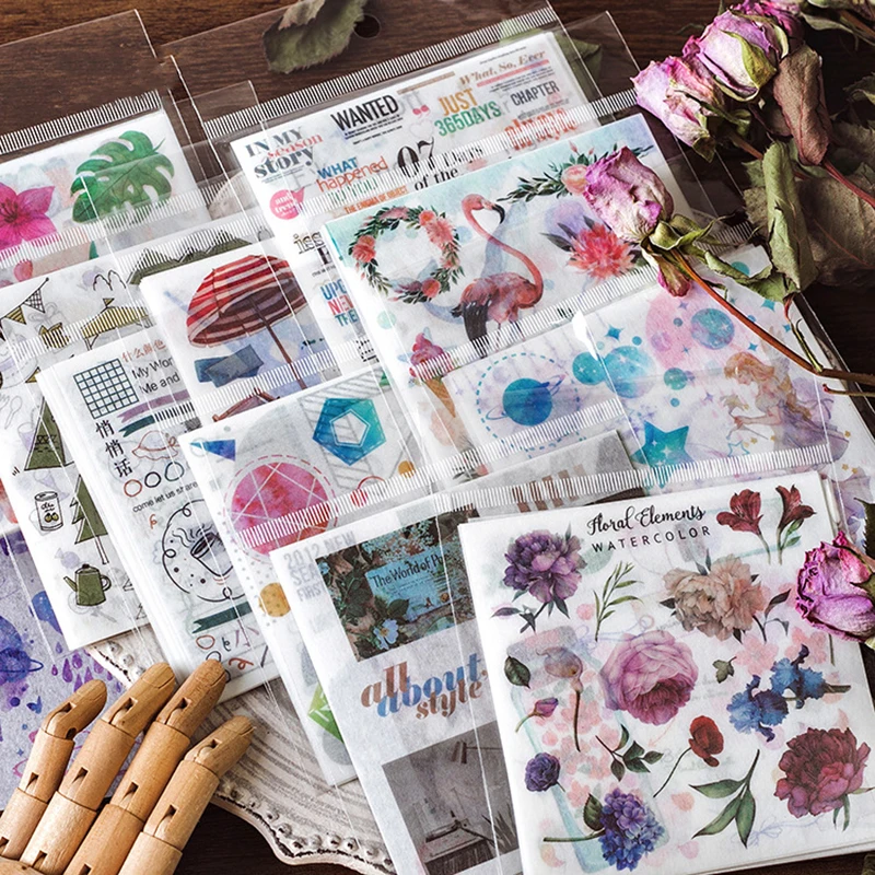 

10Pcs/pack Kawaii Plant/animal Pattern Travelling Sticker Scrapbooking Creative DIY Journal Decorative Adhesive Label Stationery