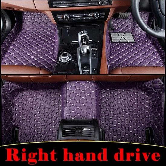 Purple Custom fit автомобильные коврики вкладыши для Mercedes-Benz SL R231 R230 SLK R172 R171 SLS класса S W222 W221 W220 авто ковер коврики - Название цвета: Purple