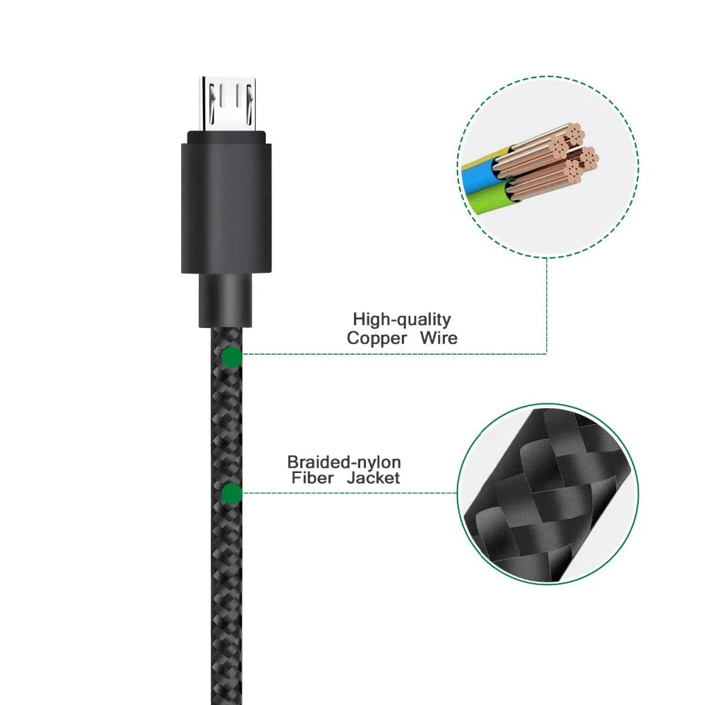 Suntaiho 5 حزمة النايلون المعادن المصغّر usb كابل سريع شاحن الهاتف المحمول 5 V/2.1A كابل يو إس بي أندرويد ل Xiaomi HTC LG سامسونج Suntaiho 5 حزمة النايلون المعادن المصغّر usb كابل سريع شاحن الهاتف المحمول 5 V/2.1A كابل يو إس بي أندرويد ل Xiaomi HTC LG سامسونج
