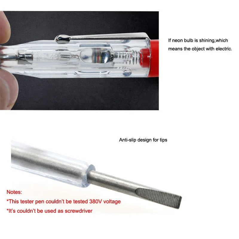 Details about   NEON SUPPLY 13A TEST SCREWDRIVER FLAT TIP MAINS VOLTAGE TESTER AC100-250 VOLTS 