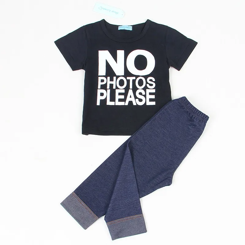 2018 Spring Baby Boy Clothing Set Infant Clothes Cotton Letter Printed Long sleeve T-shirt + Pant 2pcs Baby Clothing Sets