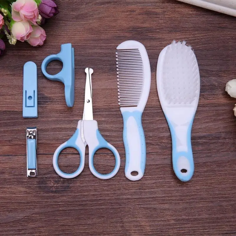 6 шт. Baby Care Nail Clipper гребень для волос ножницы для ногтей Уход за лошадьми набор по уходу для маленьких здравоохранения Наборы