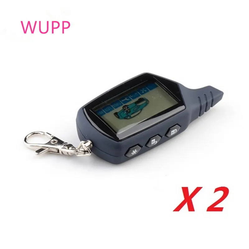 

New Top Quality A91 LCD Remote Control Key Chain For Russian Keychain Starline A91 Engine Starter Car Anti-theft Alarm System 89