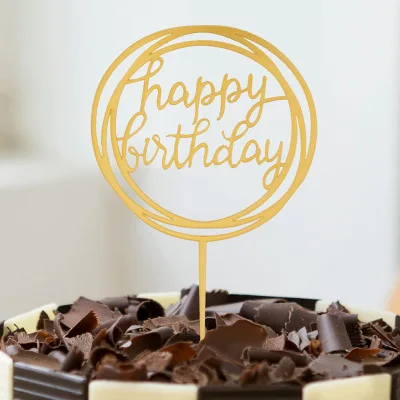 1 предмет смешанных Цвет Топпер для торта Love с днем рождения торт знак для Baby Shower или для вечеринки по случаю Детские Семья на день рождения украшения для торта для вечеринки