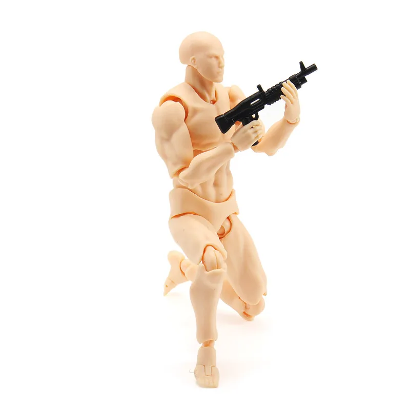 

17cm 2.0 Deluxe Edition PVC Action Figure Skin Color Nude Male Joint Figure Collections Gift Doll Collection Learn Drawing