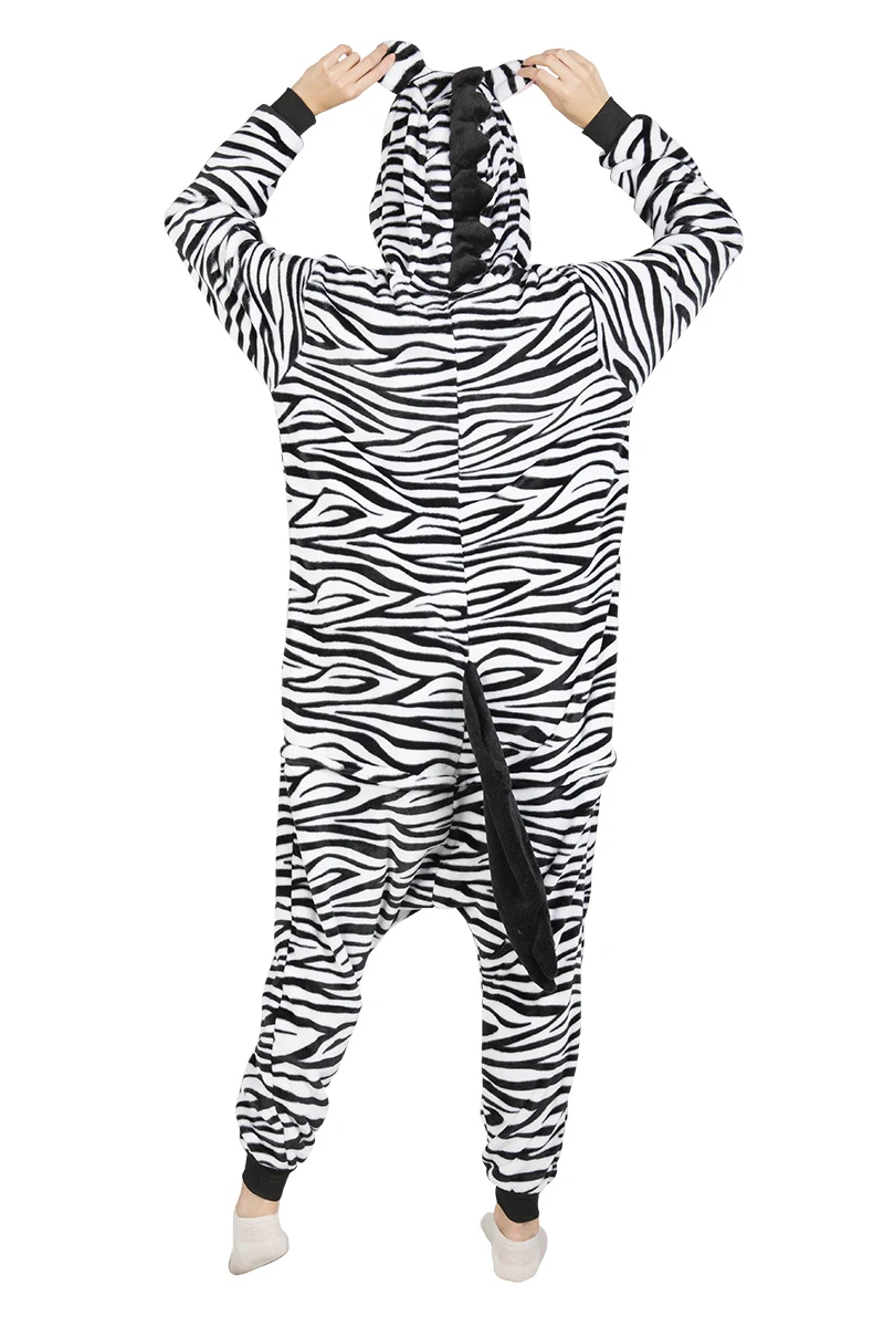 Kigucos Cartoon Zebra Pijama All In One Hooded Sleepwear Adult Women Lovely Animal Pajamas Pajama Sets Aliexpress
