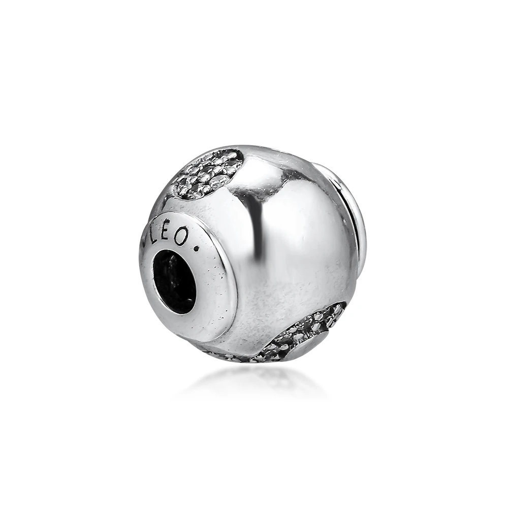 Подходит для Пандоры амулеты эссенция браслеты Leo бусины 100% 925 пробы серебряные
