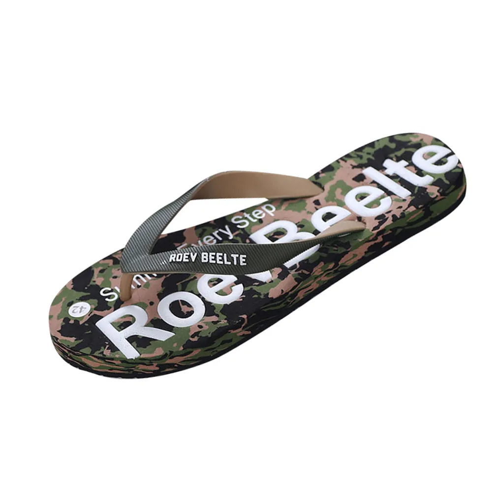 

Summer Casual Slippers Men Camouflage Flip Flops Shoes Sandals Slipper indoor & outdoor Flip-flops Zapatillas Hombre Beach Shoes