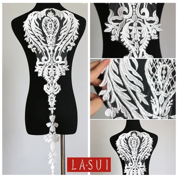 

LASUI 5 pieces/1 lot Large woven cotton thread thicker good quality lace flower accessories manual diy Wedding dress 0036
