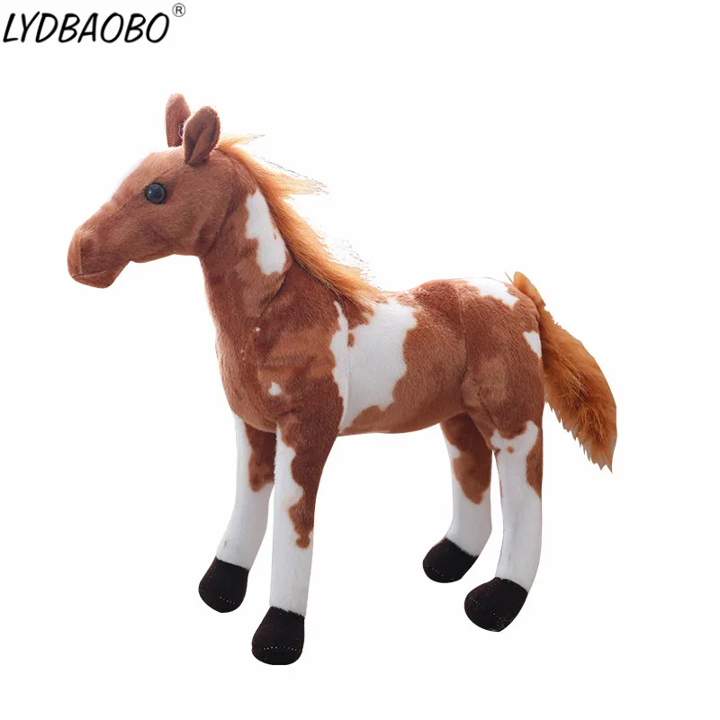 LYDBAOBO 1PC 30CM Simulation High Quality Horse Doll Stuffed Cotton