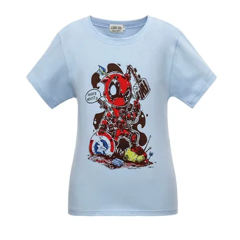 

Deadpool Who Is next Boys T-Shirt Superhero Printed Children Funny T shirt Big Boys Girls Summer Tops Kids Clothes White Tshirts