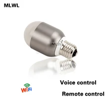 

Wi-Fi Smart Light Bulb, Dimmable Multicolored LED Bulbs, Equivalent(7W), Compatible with Amazon Alexa and Google Home E26 E27