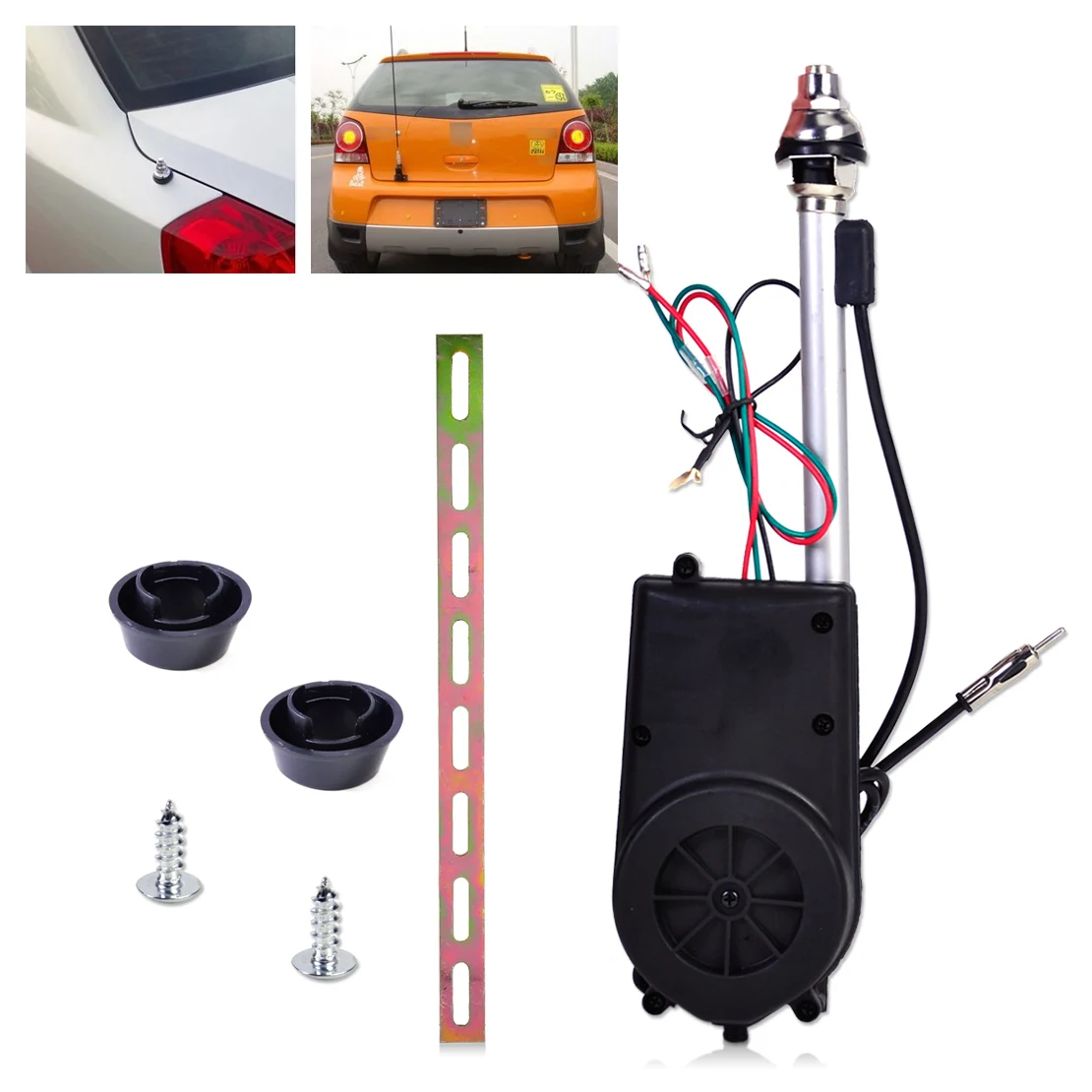 

Universal 12V Car Aerial Automatic Power Antenna Replacement Kit FM Radio Mast Signal Booster for Volkswagen Toyota Mazda