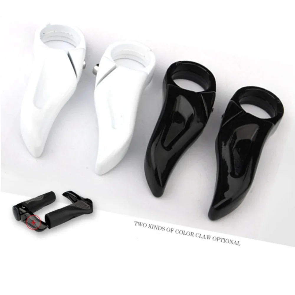 TB Mountain Bicycle Horn Shape Bar Ends Road Rubber Handlebar Grips Ergonomics Design Easy to install