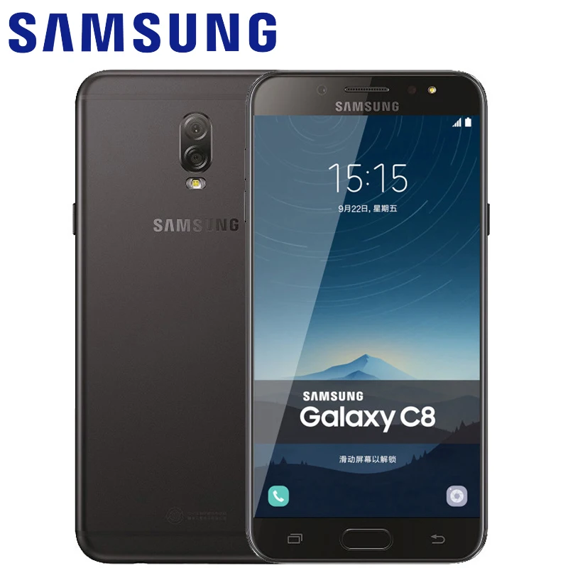 Оригинальный samsung Galaxy C8 SM-C7100 2017 глобальной прошивки оты 3g 32 г 5 'ɿHD Super AMOLED 4 LTE