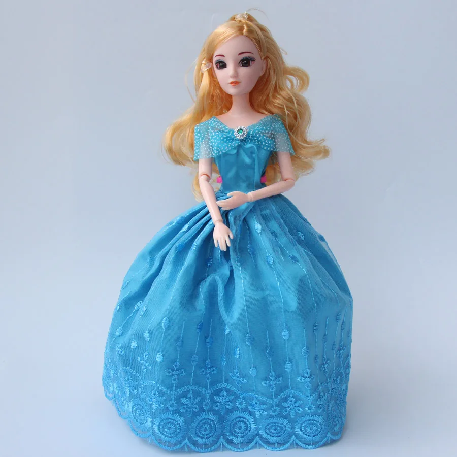 1 шт. 30 см princenss Золушка Обувь для девочек Куклы 12 суставов DIY большой 3D Средства