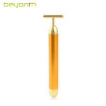 Beyonth лица ролик Массажер для ухода за кожей против морщин 24K Golden Energy Красота бар уход за кожей лица Массажер, косметический уход Stick