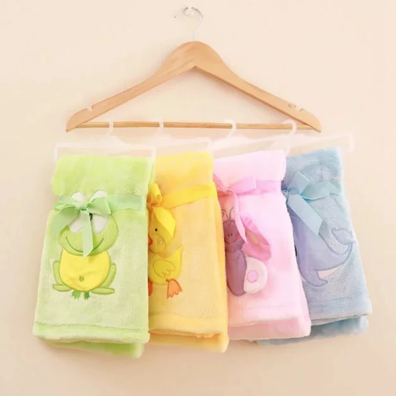 

warmful animal flannal blanket in the shape of frog, whale, duck and butterfly