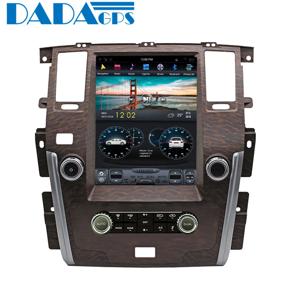 Sale 12.1"Tesla style Android 6.0 Car GPS Map Navigation For NISSAN PATROL 2010-2018 multimedia radio tape recorder No dvd 2