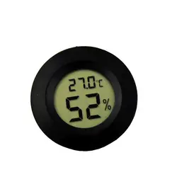Прочный Мини Крытый LCD гигрометр Влажность термометр круглый температура метр