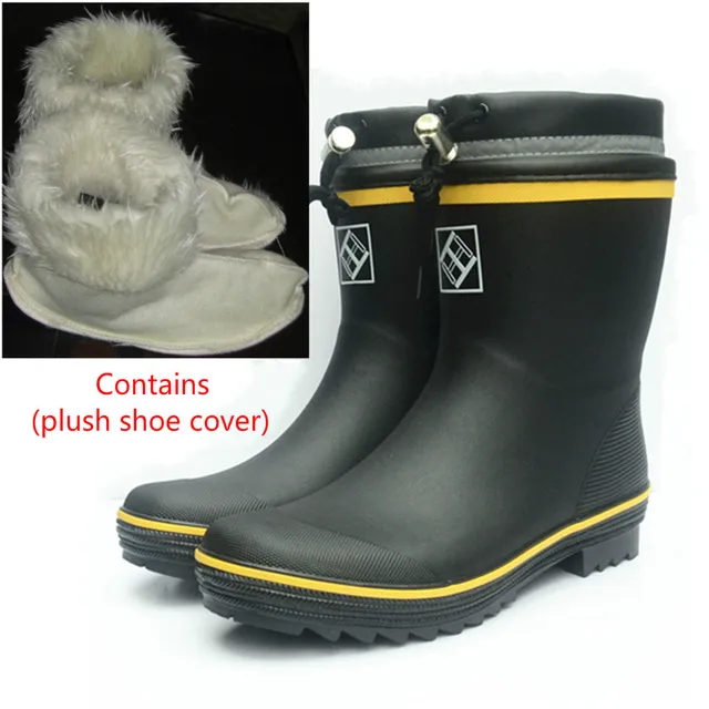 Rubber Rain Boots Men's High Waterproof Shoes Non-Slip Fishing Shoes Rubber Rain Boots Men's High Waterproof Shoes Non-Slip Fishing Shoes
