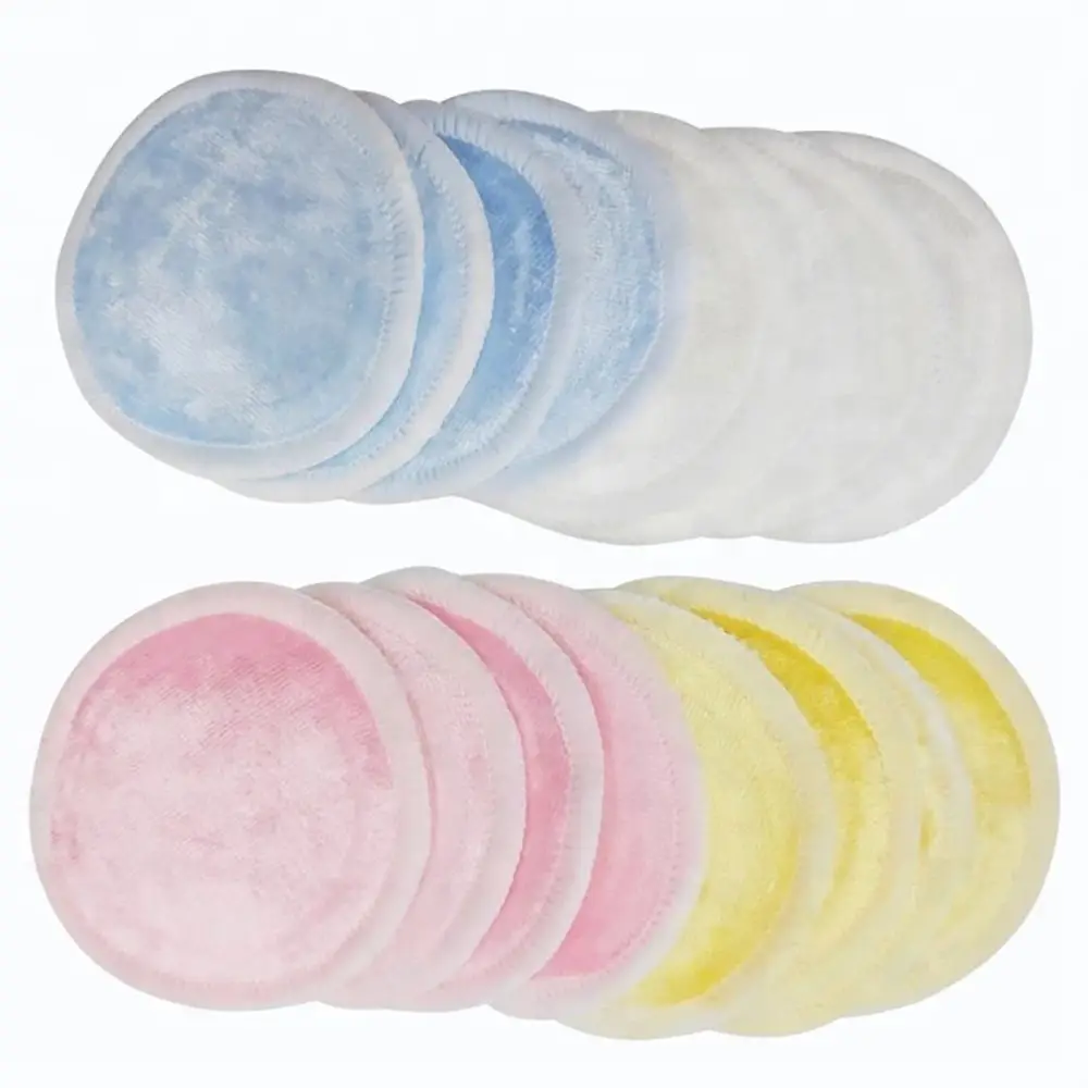 Многоразовые ватные диски для снятия макияжа моющиеся для очищения лица двухслойные гигиенические моющиеся подушечки косметика инструменты для ухода за кожей