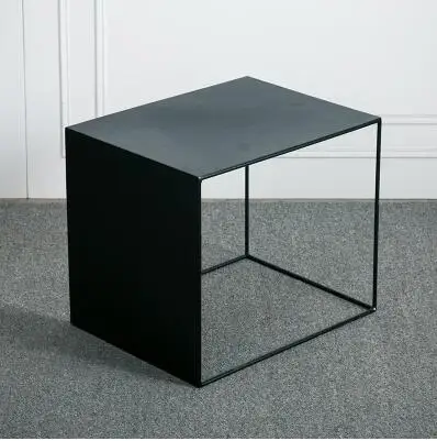 Iron edge a few fashionable minimalist modern coffee table sofa corner creative American small square table metal side table . Iron edge a few fashionable minimalist modern coffee table sofa corner creative American small square table metal side table .
