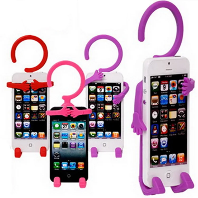 iFavor New Multifunctional Silicone Human shaped Mobile Phone Holder
