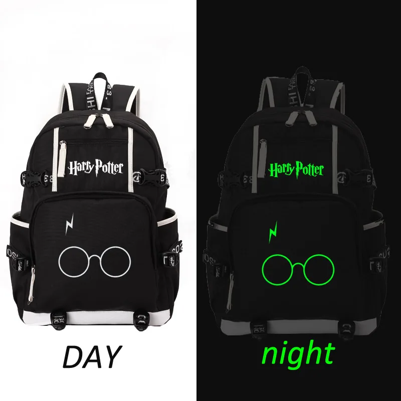 

Harry Potter school bag noctilucous backpack student school bag Notebook backpack Leisure Daily backpack