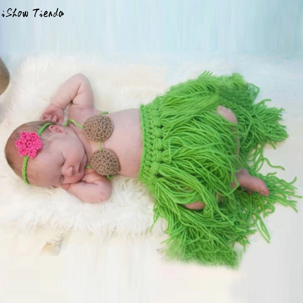

Baby Accessories Cap Tropical style Baby Girl Boy Newborn 0-3 Months Knitted Crochet Clothes Photo Prop Outfits