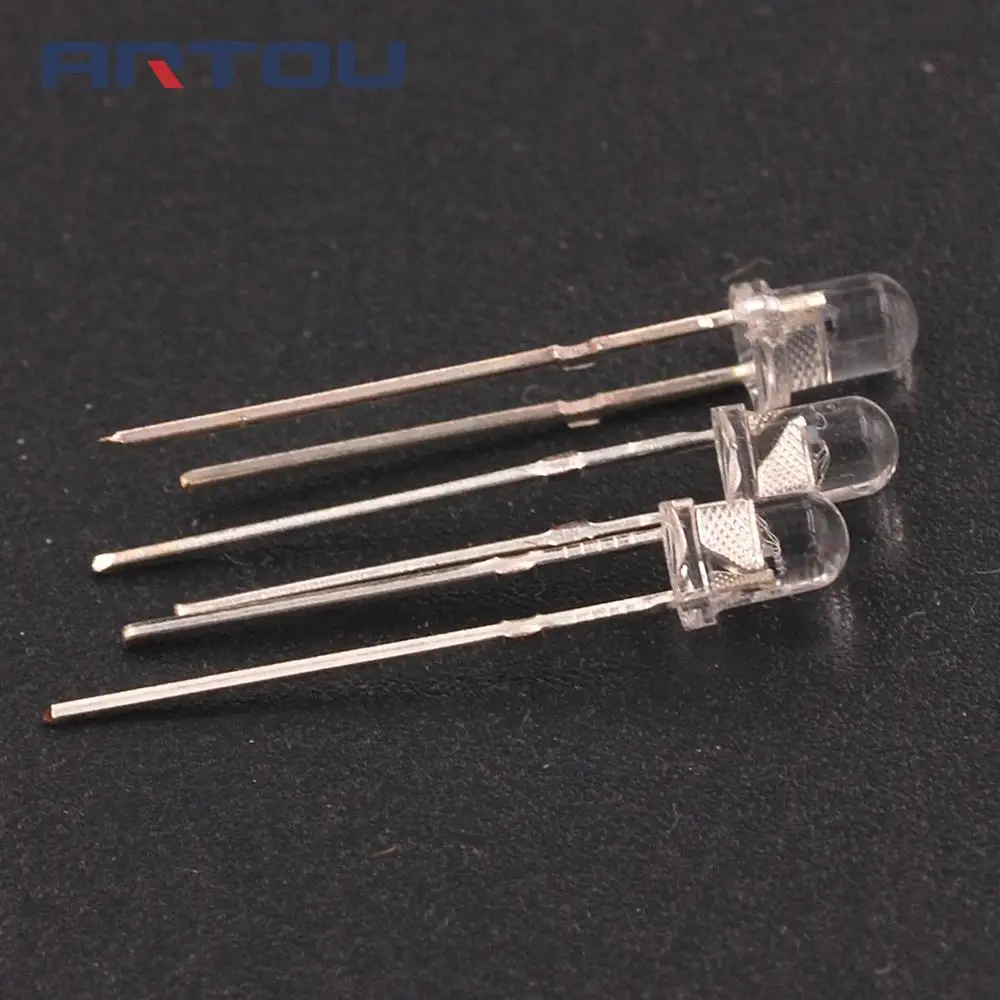 

10PCS 3mm RGB 7 color slow flash LED light-emitting diode (LED)