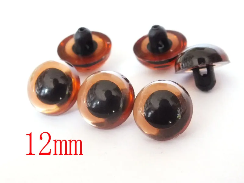 wholesale 200pcs(100pairs ) x brown color toy eyes Animal Sewing Button Decorations for Clothing---12mm pants resuable pant clothing sewing waist buckle extender adjustable snap button waist closing nail free waist buckle