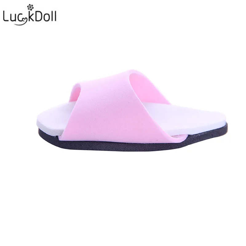 Luckdoll рекламные куклы мини-тапочки fit 18 дюймов американская кукла женщина и 43 см аксессуары для детской куклы игрушки для детей