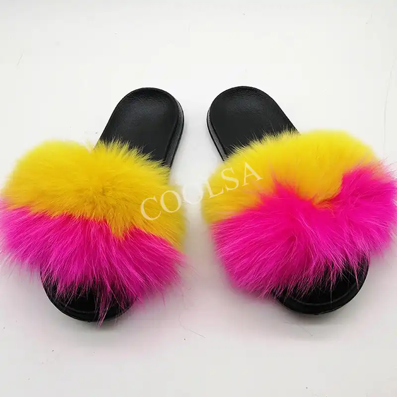 fluffy fur slippers