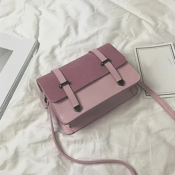 

Women Lady Girl Shoulder Crossbody Bag PU Buckle Fashion Solid Color For Mobile Phone Best Sale-WT