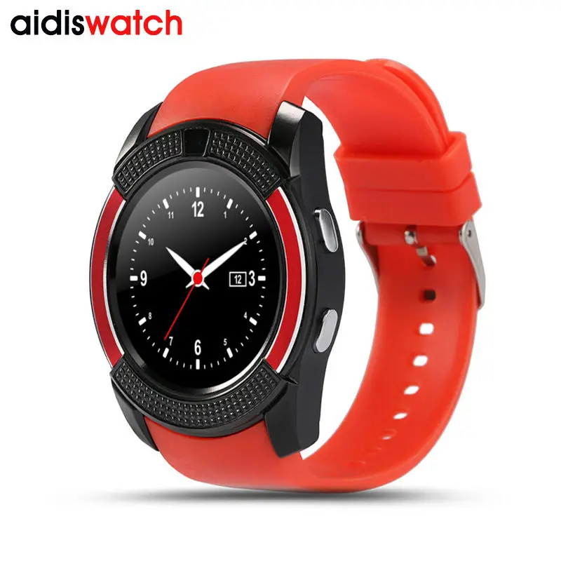

2017 new V8 Bluetooth Smart Watch Support SIM TF Card Sync Notifier Sedentary Reminder Pedometer Remote Camera for Android Phone