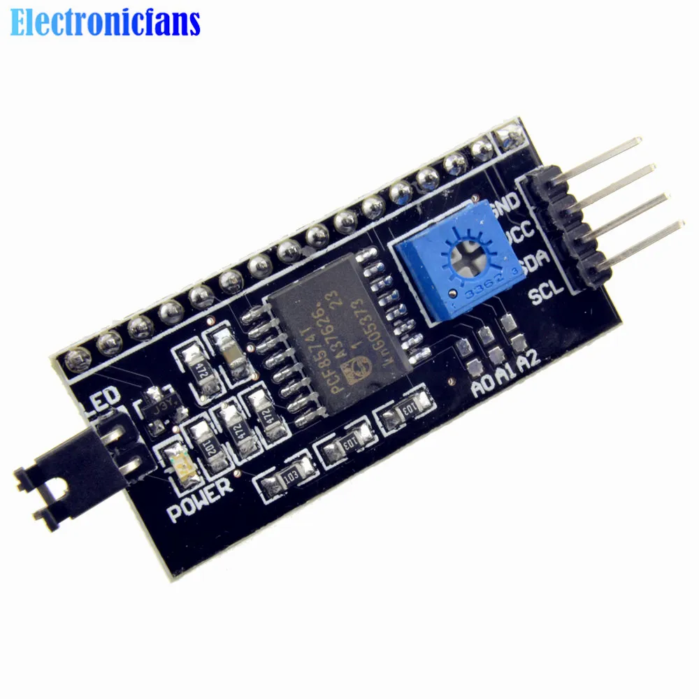 10 шт./лот межсоединений интегральных схем/I2C Интерфейс ЖК-дисплей 1602 переходная пластина доска для рисования 5V ЖК-дисплей адаптера преобразователя постоянного тока для ЖК-дисплей 1602 2004 ЖК-дисплей