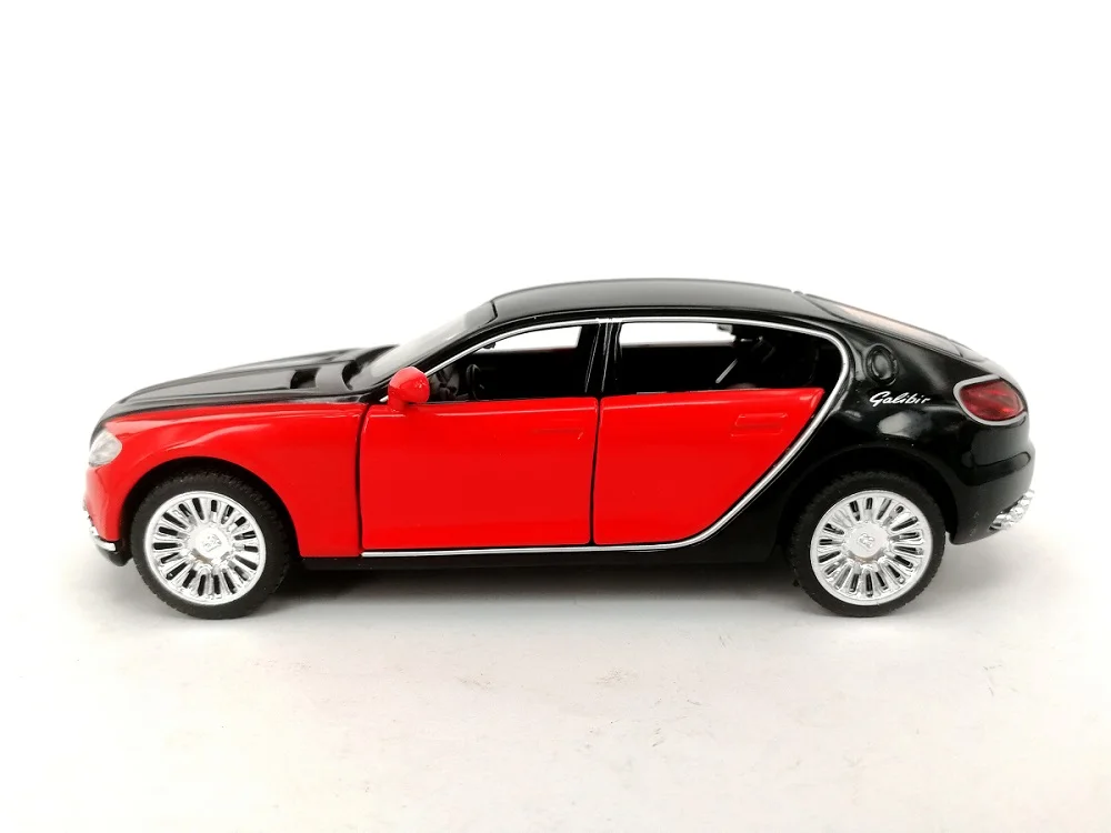 1/32 металлические модели автомобиля Bugatti Galibier 7-открытыми дверями(TY8917B) L = 14,5 см коллекционные модели автомобиля W/звук/свет