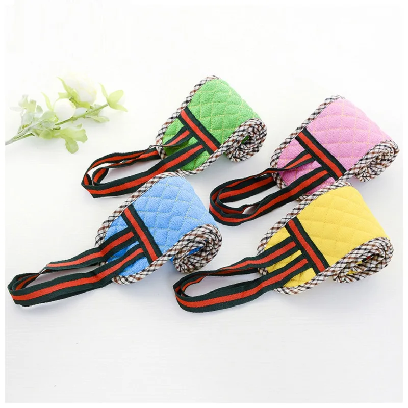 

Quality Double-sided Bath Brushes Creative Long Rub Back Rubbing Towel Multi-functional Body Cleaning Sponges Bathroom Products