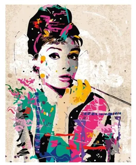 

21165 Audrey Hepburn - Paint by Numbers Kits for Adults DIY