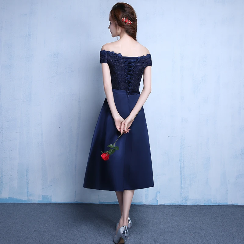 Специальный случай шампанское цветной скромный элегантный короткий атласный сексуальные платья выпускного вечера чай Длина платье 2019