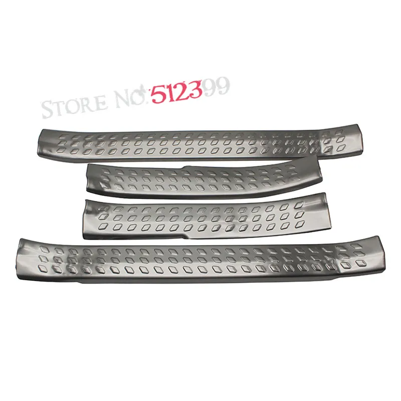 

Accessories! 4PCS Interior Car Door Sills Guard Plate Threshold Covers Protector Trim For Toyota C-HR CHR 2016 2017 Accessorie