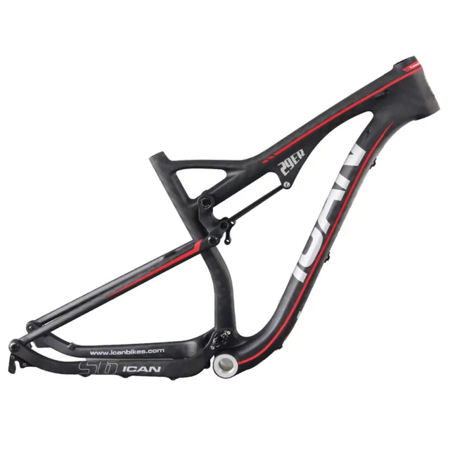 ICAN Popular 29er carbon suspension bike frame dual mtb frames thru