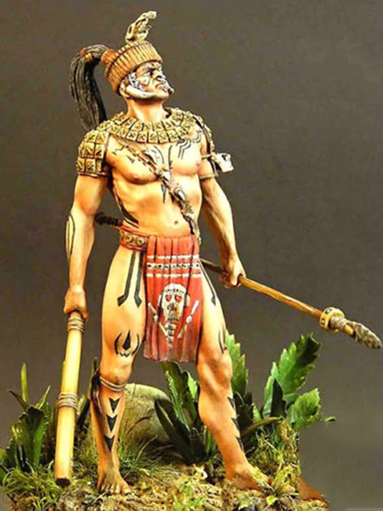 1/24 75MM Survivor Warrior (WITHOUT BASE )   Resin figure Model kits Miniature gk Unassembly Unpainted
