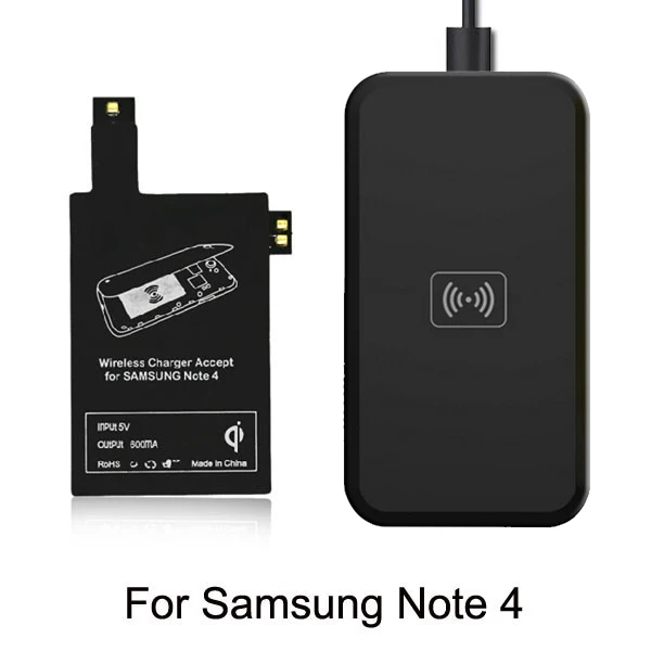 For Samsung Galaxy Note 4 Qi Wireless Charging Kit Charger Charging Adapter Receptor Receiver Pad Coil on Note4 IV N910 N916