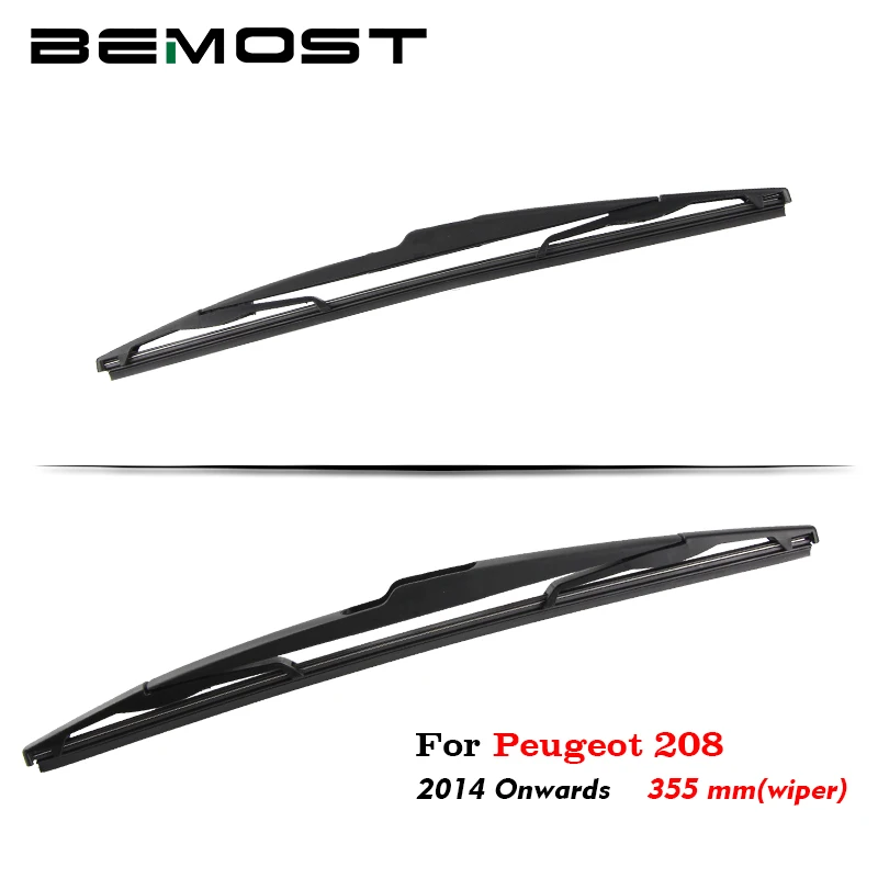 BEMOST Auto Car Rear Windscreen Windshield Wiper Arm Blades Soft Natural Rubber For Peugeot 208