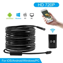 Wifi Endoscope Camera Android Borescope 720P Camera Rigid Endoscopio Hard Tube 8mm