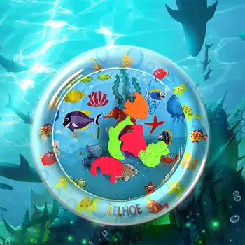 

Baby Kids Water Play Mat Inflatable Thicken PVC Infant Gym Playmat Toys